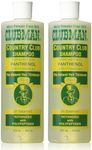 Clubman Country Club Shampoo – pH Balanced, Enriched with Panthenol for Thicker Hair, Natural Hair Thickener for Men, 16 oz Pack of 2