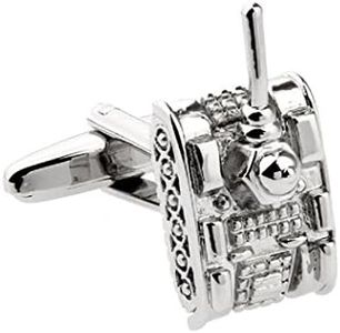 MRCUFF Tank Pair Cufflinks in a Presentation Gift Box & Polishing Cloth