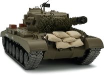 DIRACCOS Modified Edition 1/16 Remote Control US M26 Pershing Heavy Tank (Upgraded/Metal Road Wheel & Tracks & Sprocket Wheel & Idle Wheel)(5000mah Nimh Battery)(Steel Gear Gearbox)