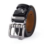 BISON SPIRIT Men's Belt Leather Waistband Casual Alloy Buckle fashion Belts