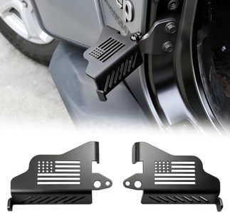 JHD-TOGO Foot Pegs for Jeep Wrangler, Exterior Accessories Door Hinge Foot Pegs Foot Rest Pedal, Metal Kick Panel Fit for Jeep Wrangler JK JL & Gladiator JT 2007-2026, US Flag (2 PCS)