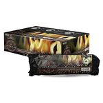 Pine Mountain Java Log, Recycled Coffee Grounds 4-Hour Firelog Long Burning Firelog for Campfire, Fireplace, Fire Pit, Indoor & Outdoor Use, 2 Pack