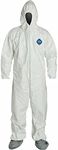 DuPont Industrial & Scientific DuPont TY122S 3XL Each Disposable Elastic Wrist, Bootie and Hood Tyvek Coverall Suit 1414 White