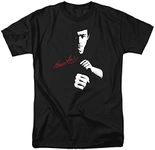 Cotton Soul Bruce Lee Signature Unisex T Shirt, Black, X-Large