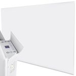 MYLEK Panel Heater Radiator 2KW Electric - Daily and Weekly Timer, Digital Thermostat - Wall Mounted Slim White Panel Heater for Bathroom, Office, Bedroom, Garage (2000 Watt) Lot 20 Compliant