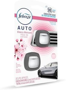 Febreze AUTO Air Freshener Vent Clip Cherry Blossom Scent, .07 oz. Car Vent Clip, Pack of 2