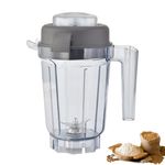 For Vitamix Dry Grains Container 32 oz, Dry Blade Container Fit for Vitamix 5200 6300 7500 750 VM0197 VM0101 VM0102 VM0103 E310 Professional/Explorian blender, Dry Grinder Jar Cup Pitcher-3YR Support