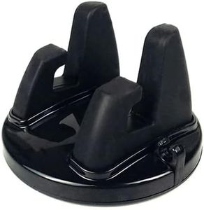 HOJI 360 Degree Round Shape Universal Car Mobile Holder, Adjustable, Solid, Durable Mount for Windshield Air Vent Mobile Phone Holder Phone Holder for All Smartphone
