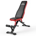 FLYBIRD Workout Bench, Adjustable Weight Bench Foldable Strength Training Bench for Home Gym - Newly Upgraded
