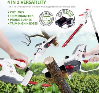 NETTA 4-in-1 Cordless Hedge Trimmer – Multi-Tool Garden Cutter