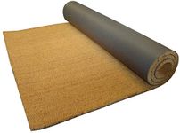 Heavy Duty Coir Entrance Matting - Indoor/Outdoor - 1m or 2m Width - Cut To Size - Heavy Duty Tough Fibres - Hallway, Foyer, Lobby,Reception, Door Mat, Roll (1 metre, 1.25 metre)