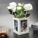 Ivory Color Vase Cube Picture Frame