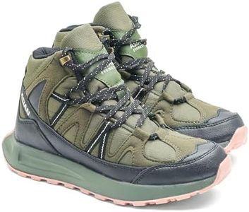 ASIAN Everest W-21 Women’s Trekking & Hiking Shoes | Durable Outdoor Footwear with Anti-Slip Outsole, Soft Cushion Comfort & Water-Resistant Upper | Ideal for Travel, Biking & Trails Olive Black