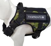 WapaW Dog Harness No-Pull Pet Harness Adjustable Outdoor Pet Vest 3M Reflective Oxford Material Vest for Dogs Easy Control for Small Medium Large Dogs (XL, Camouflage Green)