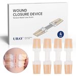 Emergency Wound Closure Device, 4 Pcs Butterfly Bandaids Closure Zippers, Repair Wounds Without Stitches, Quick Clot, Adjustable (4-Strap)