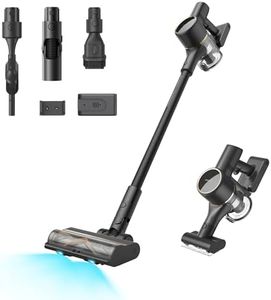 DREAME R20 Pure Cordless Stick Vacuum, 150AW Powerful Suction, Celeste LED Illumination, Anti-Tangle, Hard Floor & Carpet Cleaning, Up to 90Min Runtime, LED Screen, Lightweight, Versatile Attachments