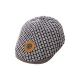 Ziory 1Pcs Grey & Black Baby Kid Boy Girl Stylish Toddler Baseball Beret Cap Baby Girls and Baby Boys (4-6 Years)