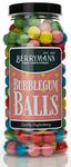 Original Gumballs Bubblegum Balls Bubble Gum Retro Sweets Gift Jar By Berrymans Sweet Shop - Classic Sweets, Traditional Taste.