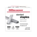 Office Depot(R) Brand Standard Staples, 1/4in. , Pack Of 3 Boxes