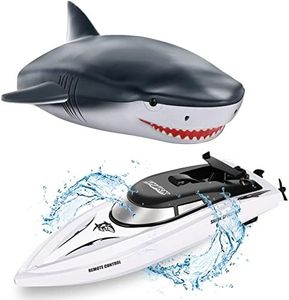 Remote Control Boat for Pool Lake Pond - Upgraded Kids RC Boat TIME4DEALS 2.4GHZ High Speed Electric Water Racing Boat with Removable Shell, Mini Speed Boat Toys for 3~10yrs Old Boy Girl Gifts, Silver