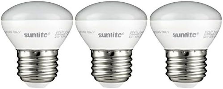 Sunlite LED R14 Mini Flood Light Bulbs, 4 Watts (25W Equivalent), 250 Lumens, Medium (E26) Base, Dimmable, ETL Listed, 2700K Soft White, for China and Curio Cabinet Light, 3 Count