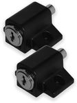 XFORT 2 Pack Black Patio Door Lock 