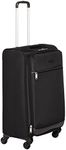 Amazon Basics Expandable Softside Spinner Luggage, 4 Wheels, 79 cm (Includes Wheels), Black