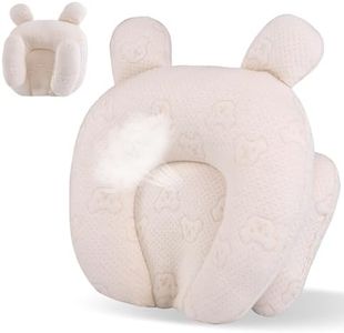 Portable Travel Pillow, Adjustable Cute Cartoon Bear Soft and Cozy Pillow, Ergonomic Design Soft Hypoallergenic Pillows