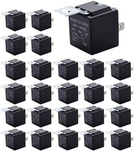 nqnqvl 25-Pack 12V 40/30AMP 5-Pin SPDT Automotive Relay Kit, Compatible with Power Trim and Tilt