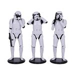 Nemesis Now Original Stormtrooper Three Wise Sci-Fi Figurines, White, 14cm