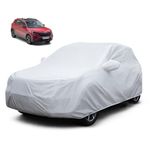 Amazon Basics Premium Waterproof Car Cover | 3D Fabric | All-Weather UV Protection, Scratch-Resistant | Compatible with Skoda Kushaq