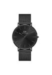 Daniel Wellington Stainless Steel Classic 40 Ashfield Black Dial Men Analogue Watch, Black Band