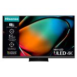 Hisense 55 Inch ULED Mini-LED PRO TV 55U8KQTUK - 2.1.2 Muti-Channel Surround, Quantum Dot Colour, 144Hz VRR, Dolby Vision IQ, VIDAA U7, and Youtube, Freeview Play, Netflix and Disney+ (2023 Model)