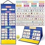 Visual Timetable 132 PECS Cards Weekly Behaviour Charts for Children, Now and Next Autism Sensory Equipment Magnetic Tile Board for Home School ADHD ASD