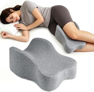 UJPFEO Knee Pillow for Side Sleepers, Leg Pillows for Sciatica, Knees, Hips, Joints Between Legs, Back Pain Relief When Side Sleeping Spine Alignment Support for Knee Surgery Recovery