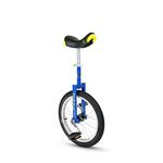 QU-AX Luxus Unicycle 335 mm (18 ") Blue, Clear