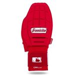Franklin Sports MLB Baseball + Softball Sliding Mitt - CFX PRT Adult Protective Baserunning Sliding Glove - Left + Right Hand Mitt - Hand + Wrist Protector for Running - Red Hi-Lite - One Size