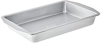 USA Pan 1110RC-3-ABC American Bakeware Classics 9 x 13-Inch Rectangular Lasagna, Cake and Brownie Pan, Aluminized Steel, 9 x 13 Inch