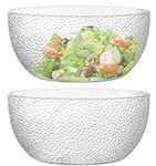 Qxbekmor Large Acrylic Salad Bowls 