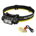 Nitecore NU50 1400 Lumen USB-C Rechargeble Headlamp, Compact, Long Runtime, Rapid Charging, with Red Light, for Night Camping, Hiking, Hunting and Industrial Work