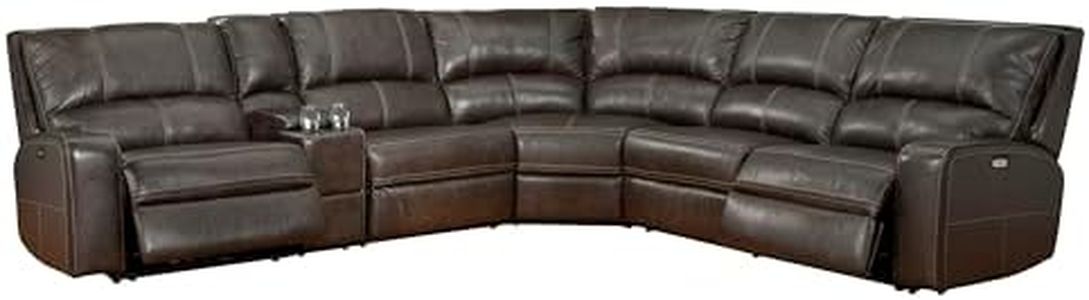 Parker Living Swift - Twilight 6 Piece Modular Power Reclining Sectional with Power Adjustable Headrests