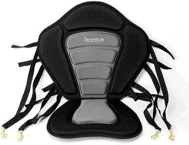 SereneLife Detachable Universal Paddle-Board Seat - Adjustable Paddle Board Seat, Form-Fitting Design for All Body Sizes, Large & Small, Compatible for Kayaks, Rowboats, Fishing Boats