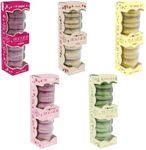 Cuorenero Macaron Pick N Mix - Create Custom Combo with 4+ Flavours | Cocoa, Lemon, Pistachio, Raspberry | Gift Set for Macaron Lovers Pack 2 (84g)