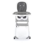 Ingenuity SmartClean Trio Elite 3-in-1 Convertible Baby High Chair, Toddler Chair, and Dining Booster Seat-Slate