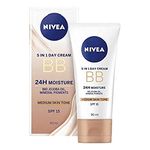 Nivea Daily Essentials BB Cream 5 in 1 Beautifying Moisturiser with SPF 10, Medium to Dark 50 ml