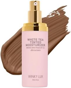 Winky Lux White Tea Tinted Moisturizer SPF 30 Sunscreen, Tinted Moisturizer for Face with SPF, Makeup SPF 30 Face Moisturizer with Vitamin E, Medium Deep