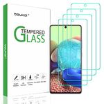 (4 Pack) Beukei Compatible for Samsung Galaxy A71 (4G/5G) / A72 (4G/5G) / A73 (5G) Screen Protector Tempered Glass, (6.7 inch) Touch Sensitive,Case Friendly, 9H Hardness