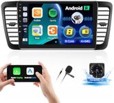 SIXTOP [8-Core 4+64G] Android Car Stereo for Subaru Legacy Outback 2003-2009 with Apple Carplay Android Auto 59 Theme 9 inch Touchscreen Bluetooth 5.0 FM/RDS Network Radio DSP 32EQ AI Voice GPS