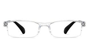 Lenskart READERS | Transparent Rectangular Half Rim Reading Eyeglasses | For Men & Women | For 2 Power | LR E13968