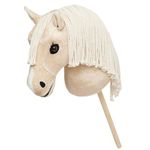 LeMieux Hobby Horse Popcorn - Palomino Show Pony - Realistic Head - Perfect for Kids